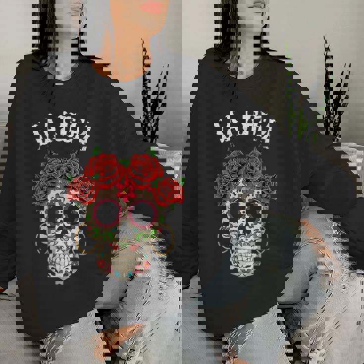 La Jefa Sugar Skullêtements Mexicain Dia De Los Muertos Dead Sweat-shirt pour femme Cadeaux pour elle