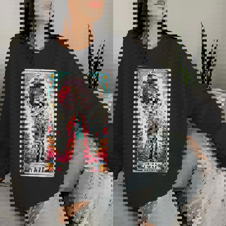 La Mamá Tarot Card Mexican Mom Spanish Women Sweatshirt Gifts for Her