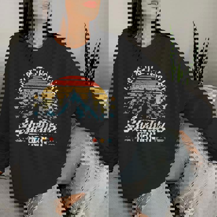 Let The 8Th Grade Adventure Begin Back To School Teachers Women Sweatshirt Gifts for Her