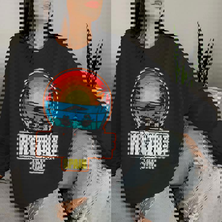 Magaluf Spagna Maiorca Maiorcaacanze Spagnole Uomini Donne Bambino Women Sweatshirt Regalos para ella