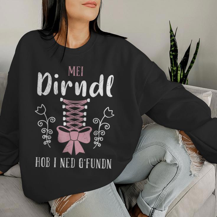 Mein Dirndl Hob I Ned Gefunden Women's Costume Sweatshirt Frauen Geschenke für Sie