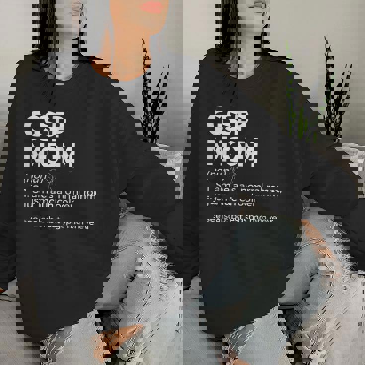 Mejor Gsp Mom Ever Definition Alemán De Pelo Corto Puntero Sudadera Mujer Regalos para ella