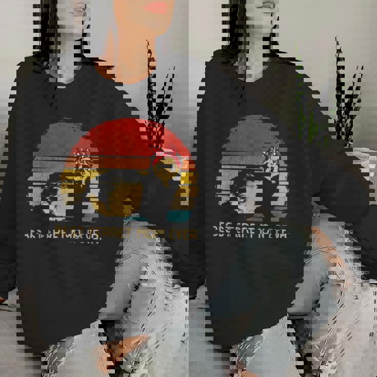 Migliore Mamma Furetto Di Sempre Retro Furetti Animale Women Sweatshirt Regalos para ella