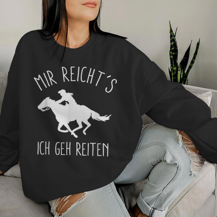 Mir Reichts Ich Geh Jetzt Reiten Horse Women's Sweatshirt Frauen Geschenke für Sie