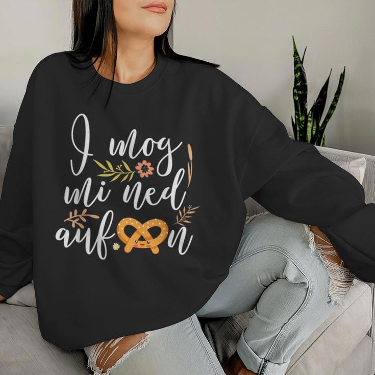 I Mog Mi Ned Aufbrezelnolksfest Beer Dirndl Costume Sweatshirt Frauen Geschenke für Sie