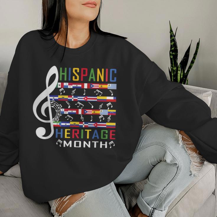 Music Teacher Kid National Hispanic Heritage Month Women Sweatshirt Gifts for Her