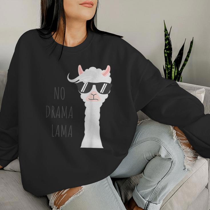 No Drama Lama Llama Sweatshirt Frauen Geschenke für Sie