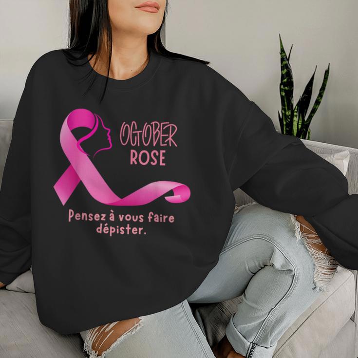 Sweat à Capuche Octobre Rose Pour Femme Maman Battante – Cadeau De Soutien Cancer Du Sein