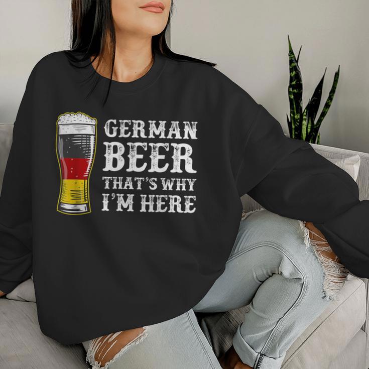 Oktoberfest With German Beer Das Ist Warum Ich Hier Bier German Beer German Beer Sweatshirt Frauen Geschenke für Sie