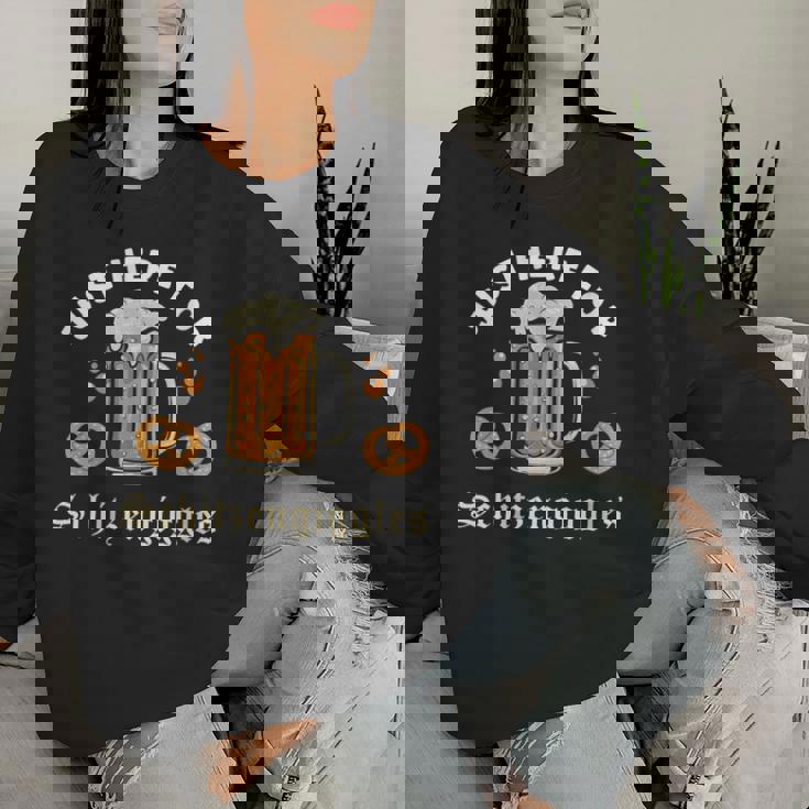 Oktoberfest Group Bachelor Party Here For Schitzengiggles Women Sweatshirt Gifts for Her