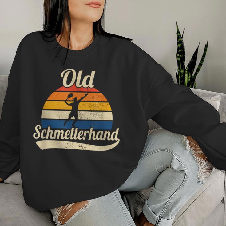 Old Butterfly Hand Retro Tennis Sweatshirt Frauen Geschenke für Sie