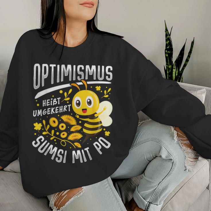 Optimismus Heißterversus Sumsi Mit Po Biene Honey Beekeeper Sweatshirt Frauen Geschenke für Sie