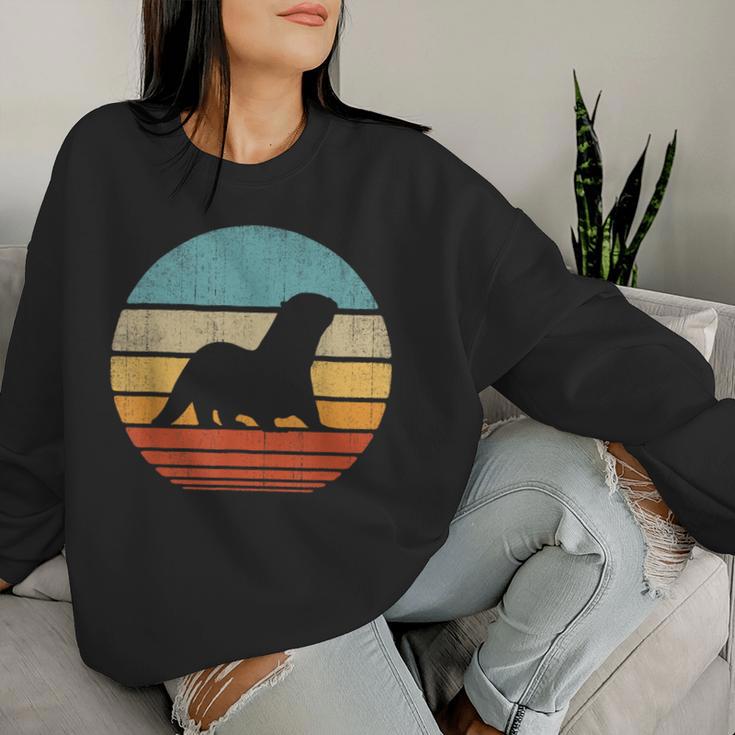 Otterintage 60S 70S Retro Zoo Animal Lover Women Sweatshirt Frauen Geschenke für Sie