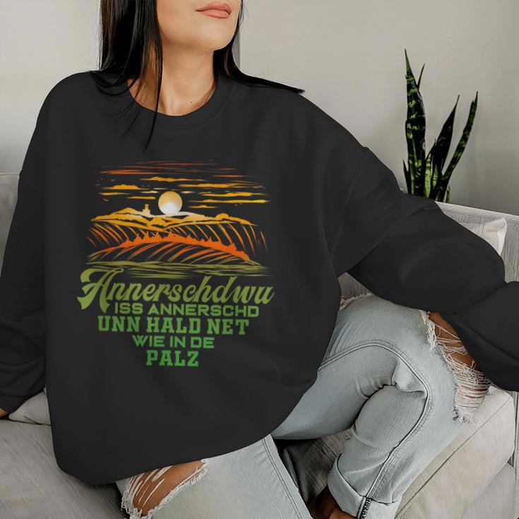 Pfalz Dialect Palatine For Wine Festival Winzerintage Sweatshirt Frauen Geschenke für Sie