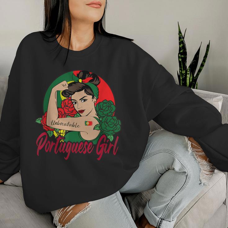 Portuguese Flag For Portuguese Girls Sweatshirt Frauen Geschenke für Sie