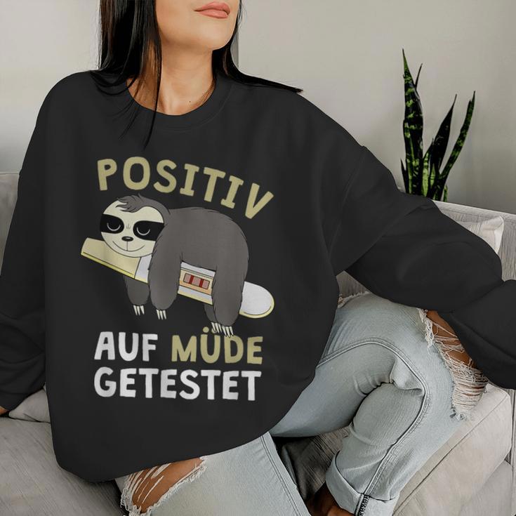 Positiv Auf Müde Testet Sloth Sleep Sweatshirt Frauen Geschenke für Sie