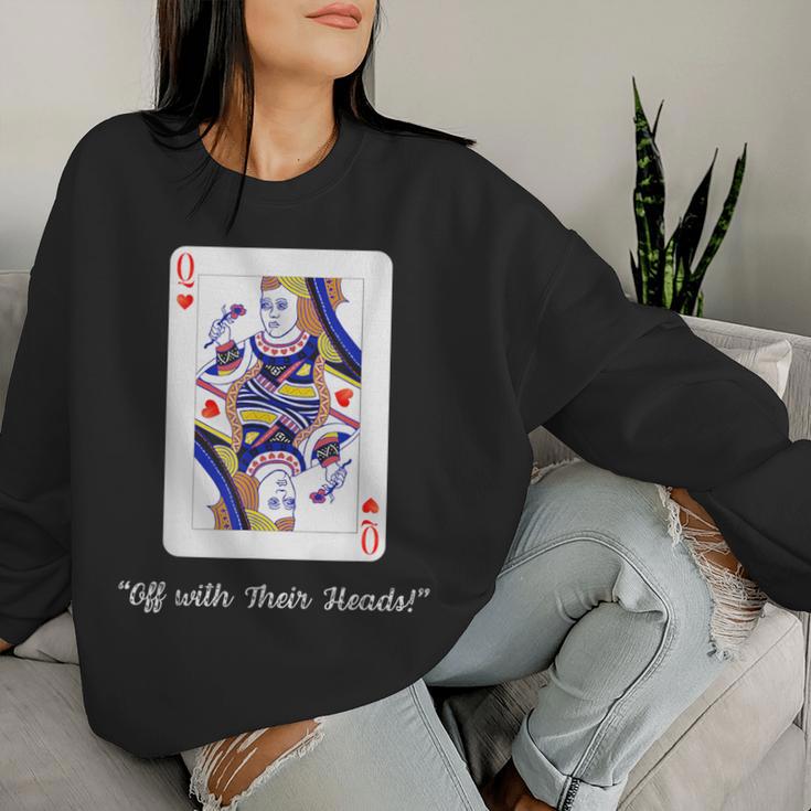 Queen Of Hearts Alice In Wonderland Sweatshirt Frauen Geschenke für Sie