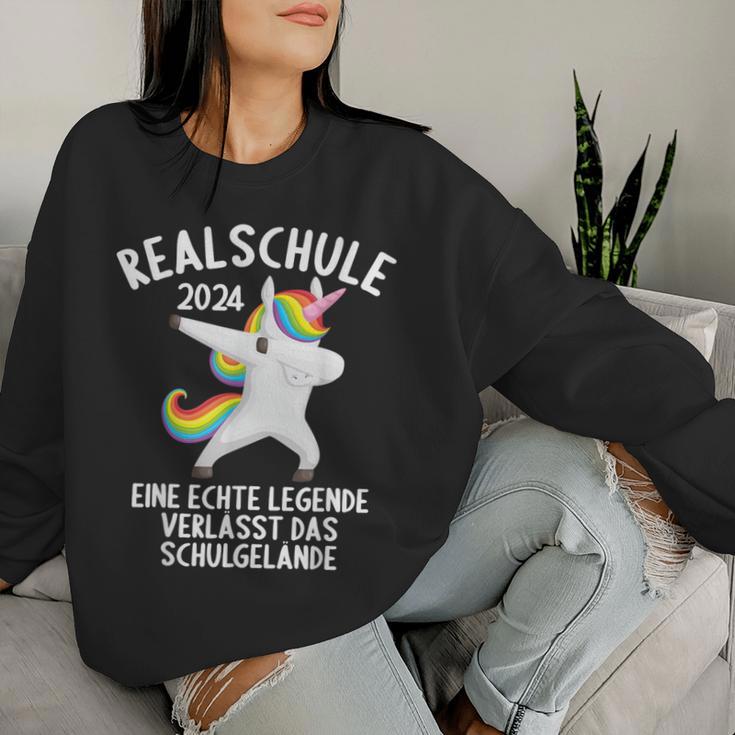 Realschule Bestanden Women's Realschulabschluss 2024 Sweatshirt Frauen Geschenke für Sie