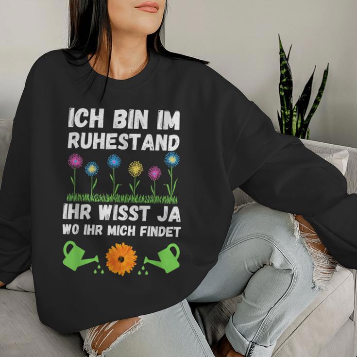 Rente Garten Pensioner Gardener Flowers Retirement Pensioner Sweatshirt Frauen Geschenke für Sie