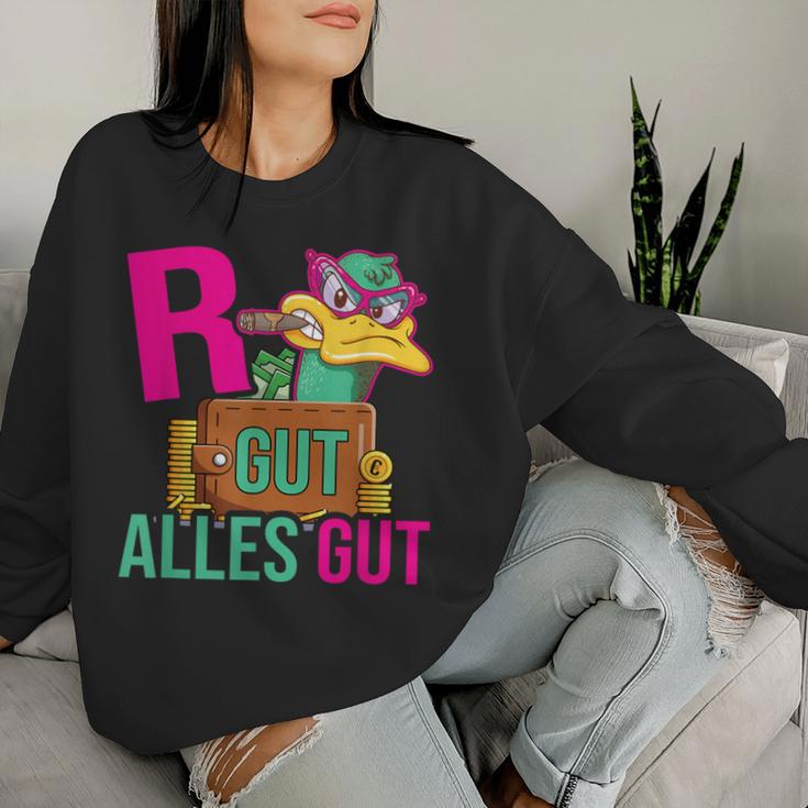 Rente Gut Alles Gut Pensionierung Ducks Pensioner Sweatshirt Frauen Geschenke für Sie