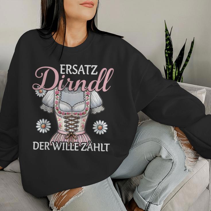 Replacement Dirndl Der Wille Zählt Bayern Costume Top Women's Sweatshirt Frauen Geschenke für Sie