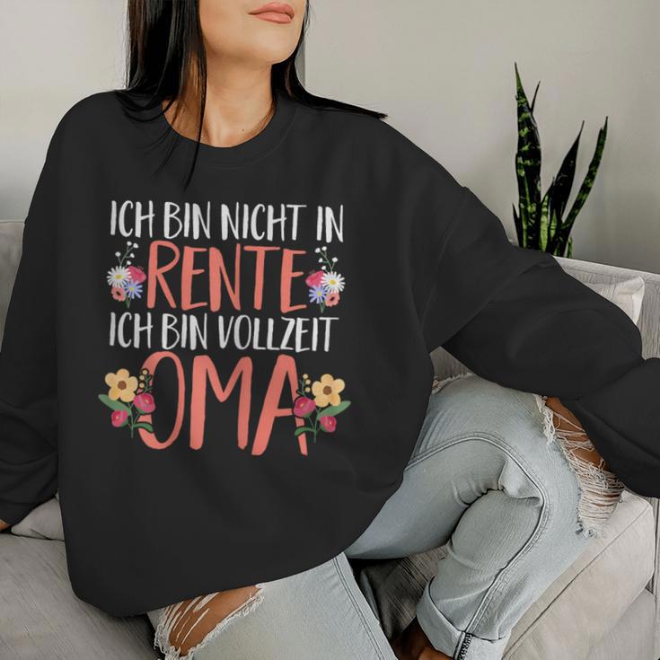 Retirement Rente Ich Binollzeit Oma Sweatshirt Frauen Geschenke für Sie