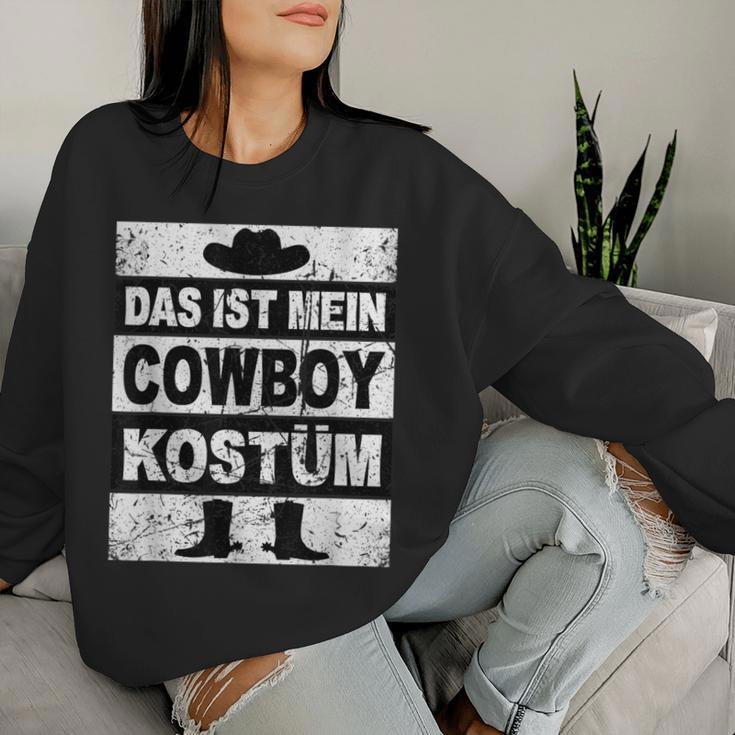 Retro Das Ist Mein Cowboy Kostum Women's Children's Western Sweatshirt Frauen Geschenke für Sie