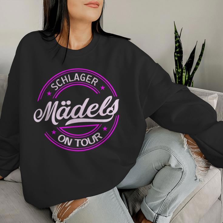 Schlagermädels On Tour Women's Sexy Schlager Sweatshirt Frauen Geschenke für Sie