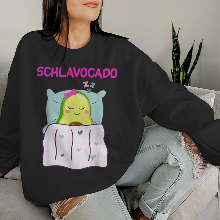 Schlavocado Women's Avocado Pyjamas Sweatshirt Frauen Geschenke für Sie