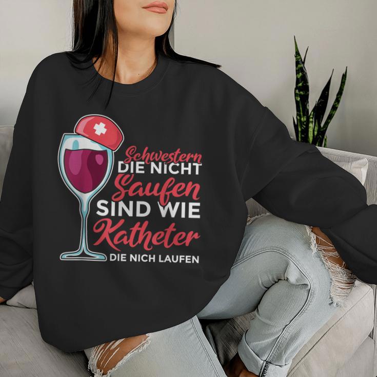 Schwestern Die Nicht Saufen Nurse Sweatshirt Frauen Geschenke für Sie