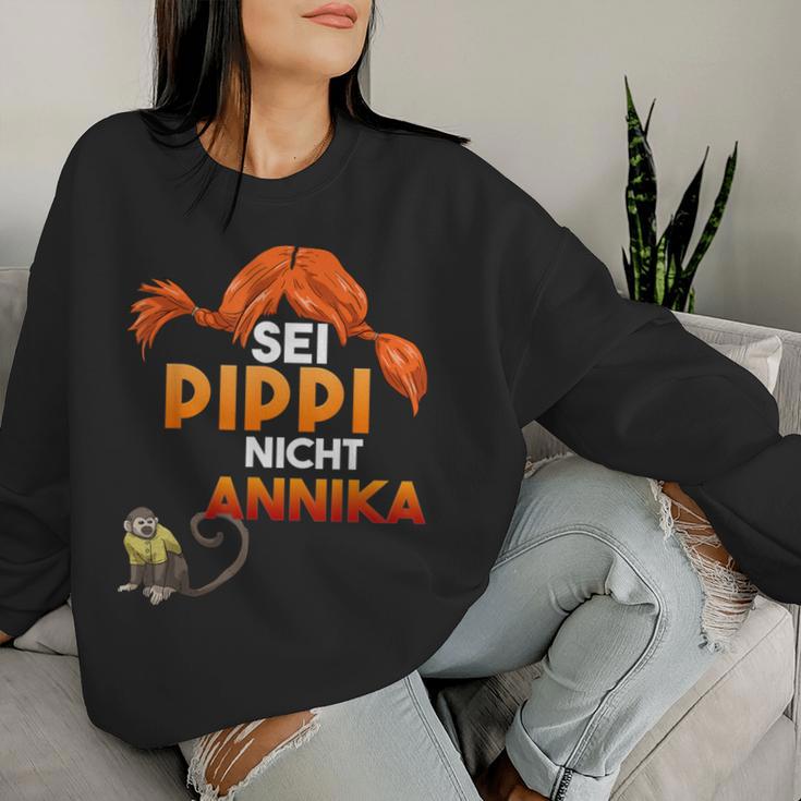 Sei Pippi Nicht Annika Emanzipation Power Women's Power S Sweatshirt Frauen Geschenke für Sie