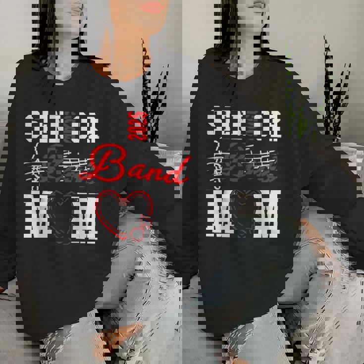 Senior Band Mom 2025 Marching Band Parent Class Of 2025 Women Sweatshirt Gifts for Her