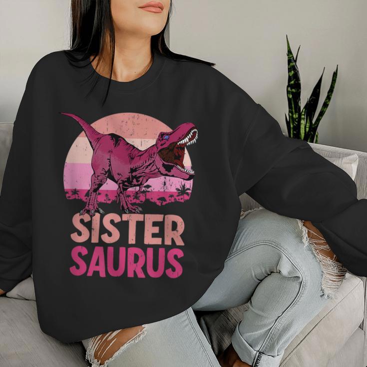 Sister Saurus Sister Saurus Dinosaur Family Sweatshirt Frauen Geschenke für Sie