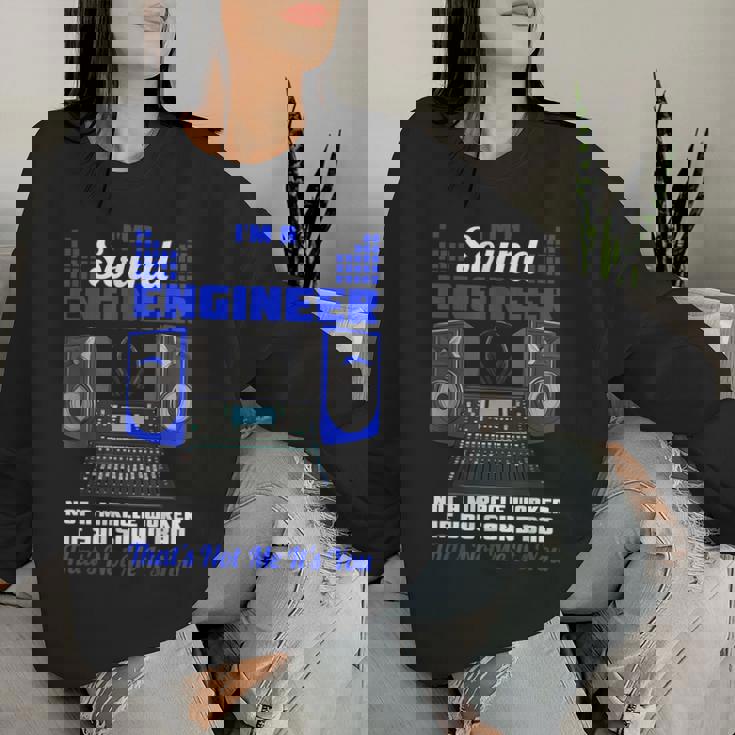 Sound Bad Music Producer Console Di Missaggio Divertente Fonico Women Sweatshirt Regalos para ella