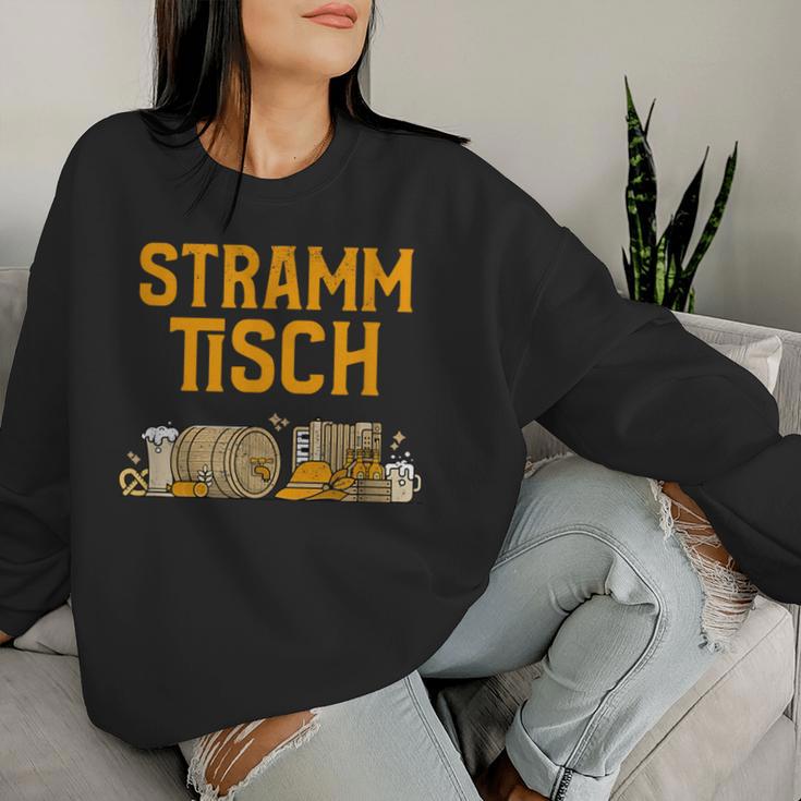 Strammtisch Stammtisch Beer Stramm Hackenstramm Sweatshirt Frauen Geschenke für Sie