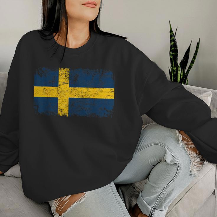 Sweden Flag Women's Children's Sweden Sweatshirt Frauen Geschenke für Sie