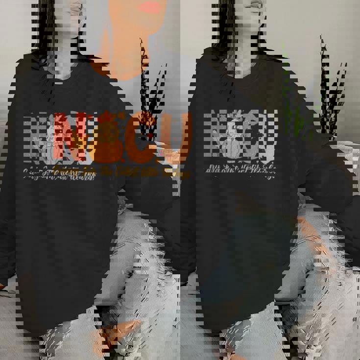 Thanksgiving Nicu Nurse Caring For The Cutest Little Turkey Women Sweatshirt Gifts for Her