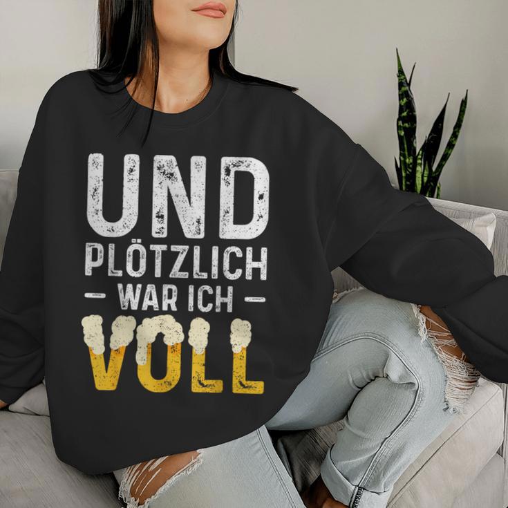 Und Suötzlich War Icholl Beer Drinker Sweatshirt Frauen Geschenke für Sie