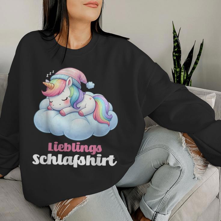 Unicorn Sleep Pyjamas Women's Girls Unicorn Sweatshirt Frauen Geschenke für Sie