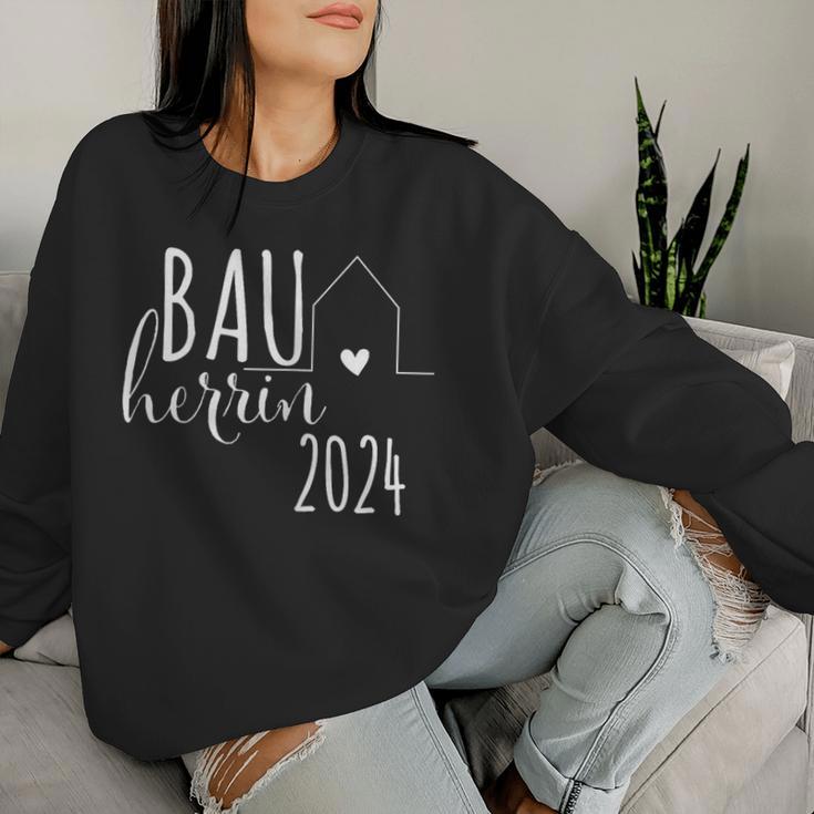 Women's Bauherrin 2024 Haus Hausbau Häuslebauer New Construction Construction Site Sweatshirt Frauen Geschenke für Sie