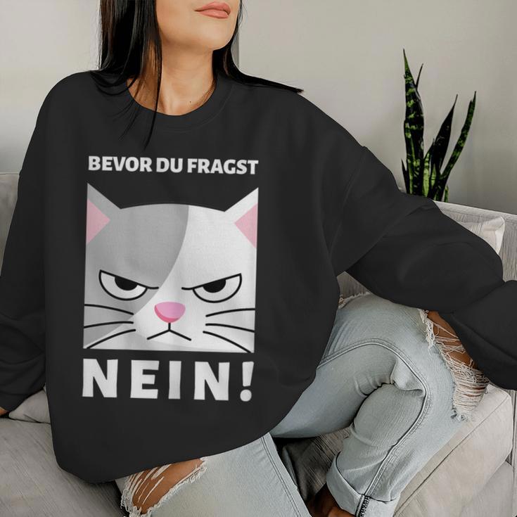 Women's Bevor Du Fragst Sweatshirt Frauen Geschenke für Sie