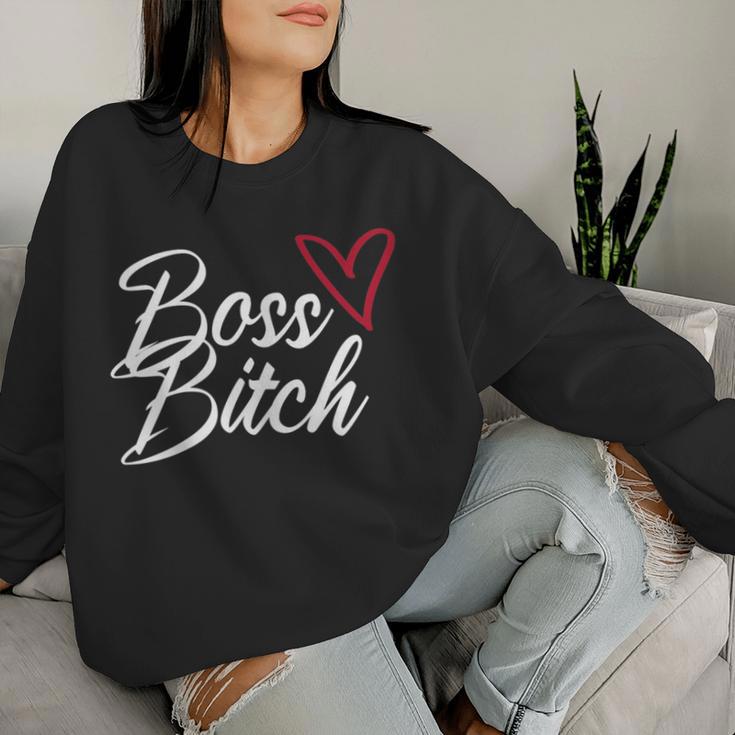 Women's Boss Bitch Feminist Feminism Sweatshirt Frauen Geschenke für Sie