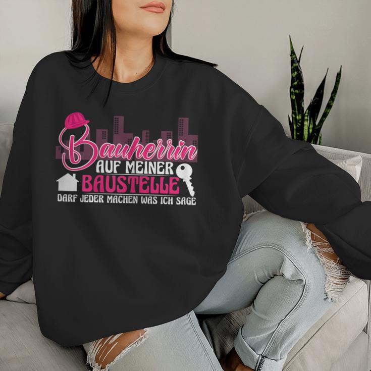 Women's Builder Meine Bausite Richtfest Sweatshirt Frauen Geschenke für Sie