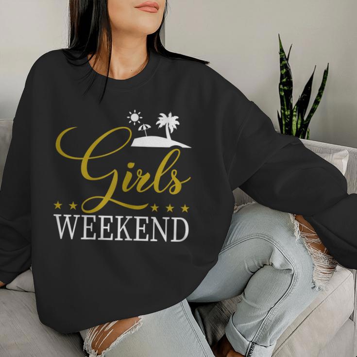 Women's Girls' Weekend Present Women's Weekend Girls' Strip Sweatshirt Frauen Geschenke für Sie