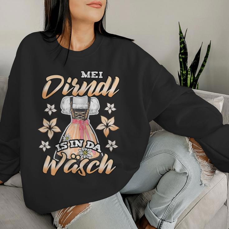 Women's Traditional Mei Dirndl Is In Da Wäsch Sweatshirt Frauen Geschenke für Sie