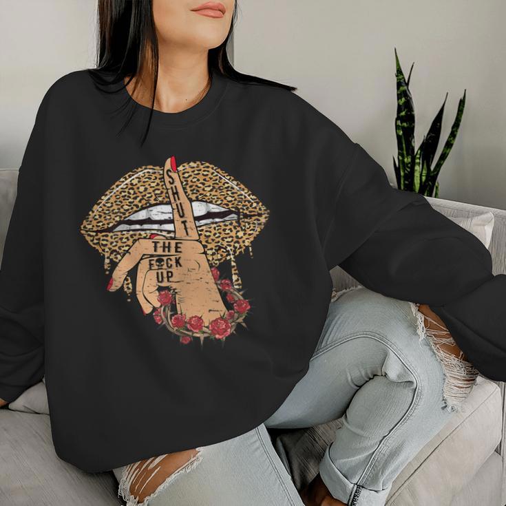 Women'sintage Retro Leo Look Tattoo Rocker Feminist Sweatshirt Frauen Geschenke für Sie