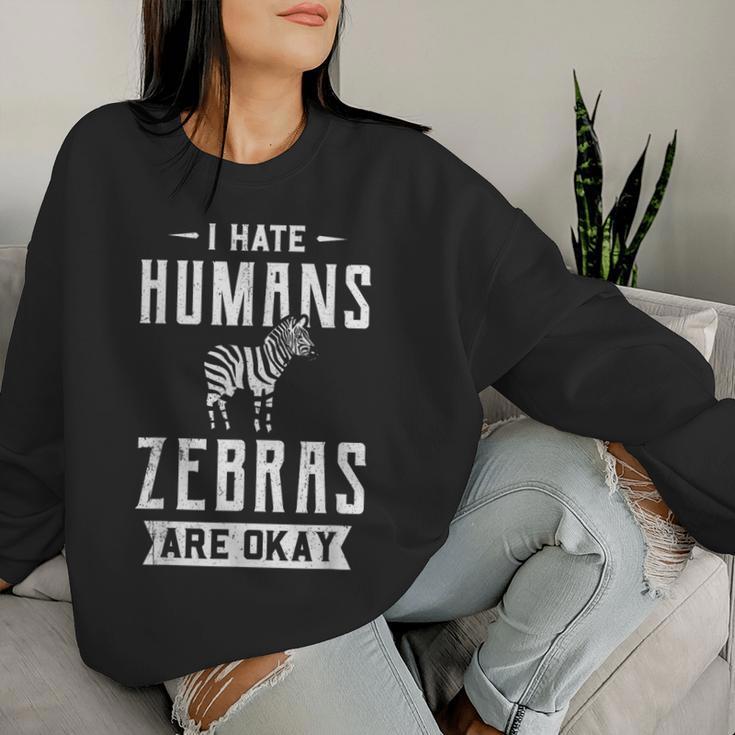 Zebra For Africa Horse Safari Zoo Keeper S Sweatshirt Frauen Geschenke für Sie