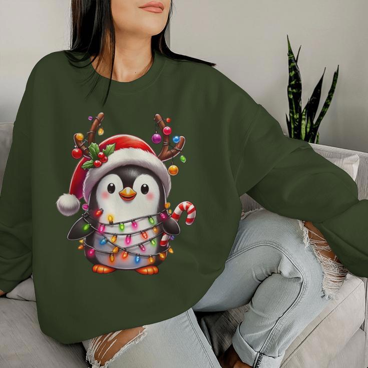 Christmas Children Cute Penguin Xmas Sweatshirt Frauen Geschenke für Sie