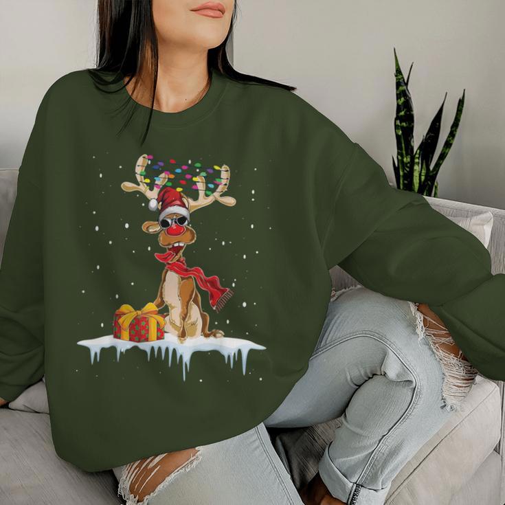 Christmas Women's For Him Reindeer Sweatshirt Frauen Geschenke für Sie