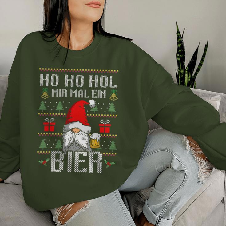 Ho Ho Hol Mir Mal Ein Bier Christmas Children Women Sweatshirt Frauen Geschenke für Sie